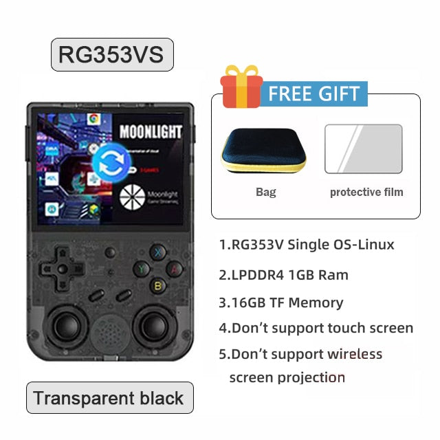 HOT ANBERNIC RG353V RG353VS Android 11 Linux OS HD Simulator 3.5 INCH 640*480 Handheld Game Player  512G 100000 Game