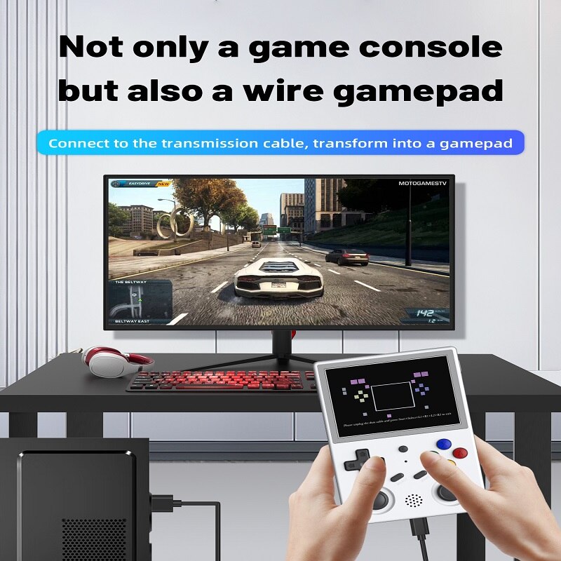 HOT ANBERNIC RG353V RG353VS Android 11 Linux OS HD Simulator 3.5 INCH 640*480 Handheld Game Player  512G 100000 Game
